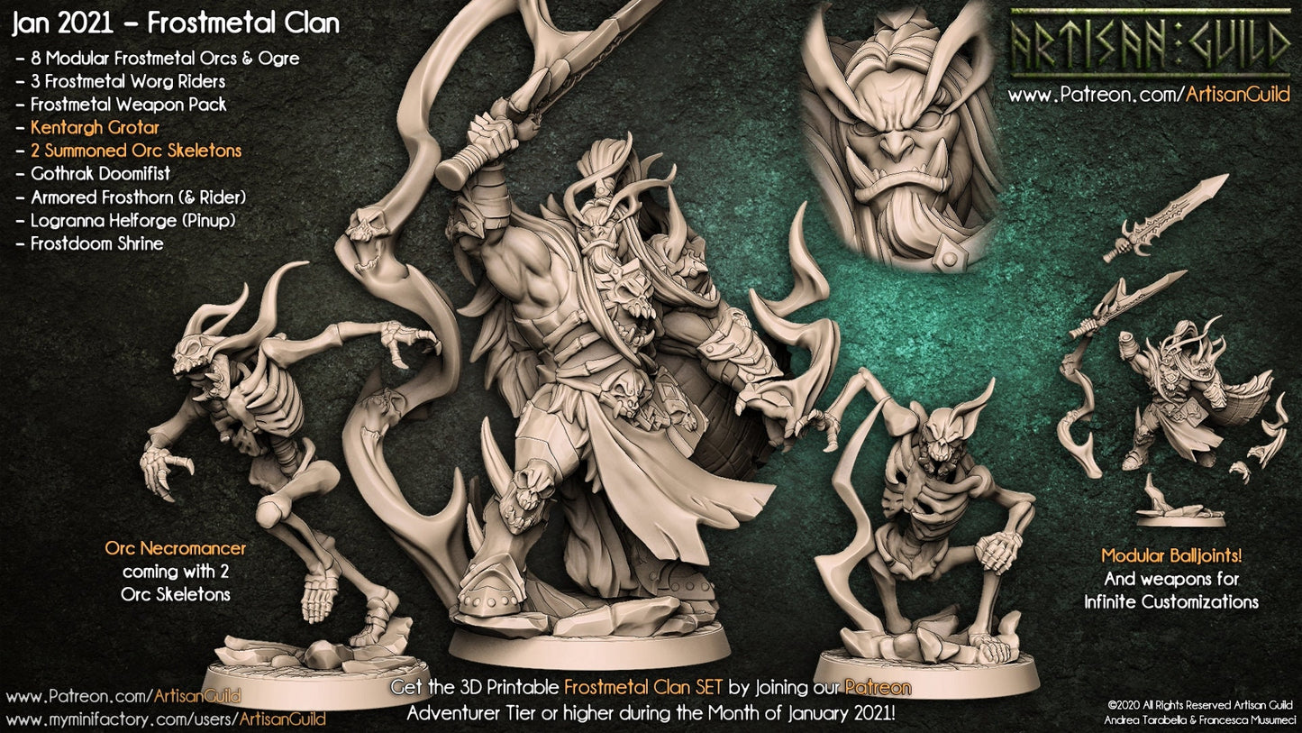 Kentargh Grotar and Skeletons (3 Variants Available) - Artisan Guild