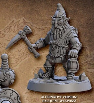 Golemmar Gnome A (2 Variants Available) - Artisan Guild