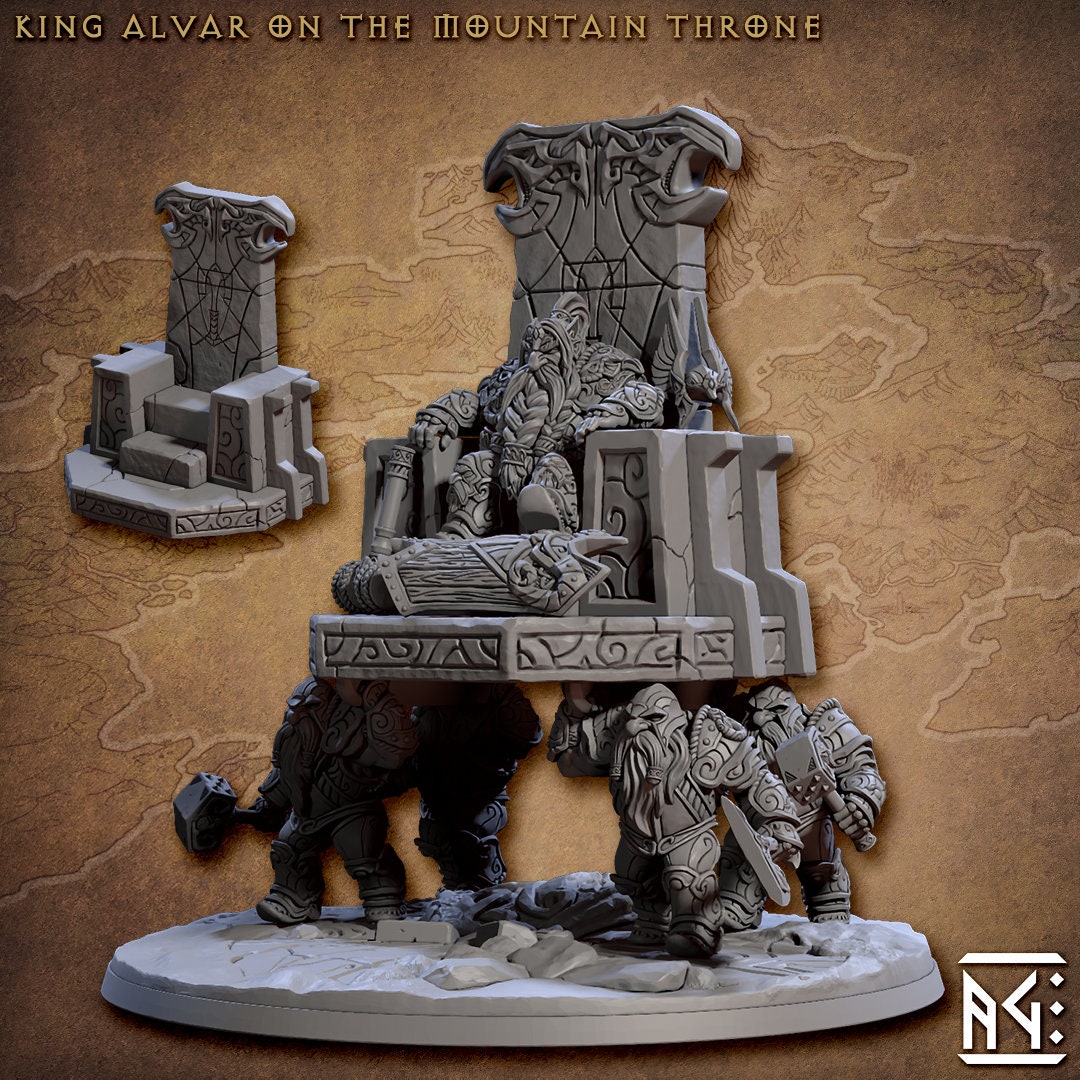 King Alvar on the Mountain Throne - Artisan Guild