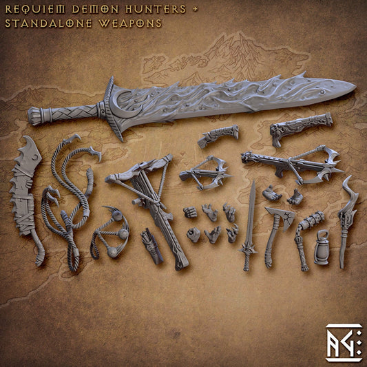 Requiem Demon Hunters Weapons and Hands (24 Variants Available) - Artisan Guild