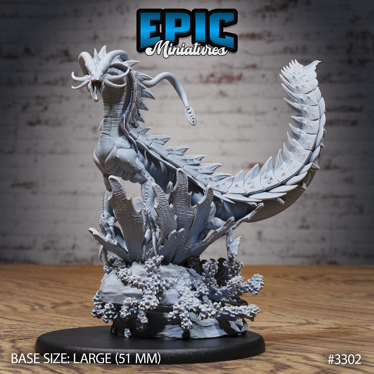 Sea Drake Deity (3 Variants Available) - Epic Miniatures