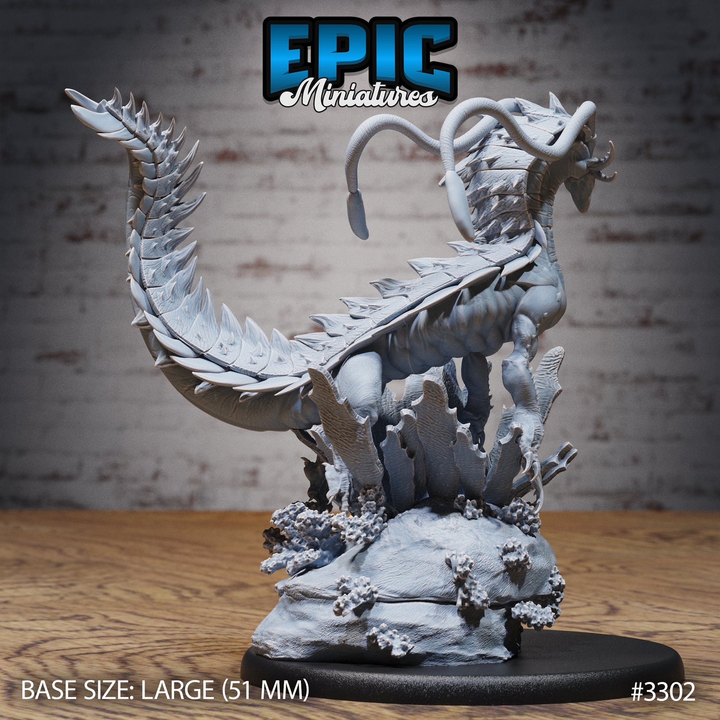 Sea Drake Deity (3 Variants Available) - Epic Miniatures