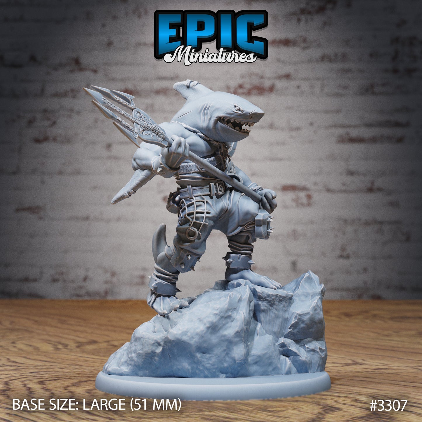 Sharkfolk Anchor Pirate (3 Variants Available) - Epic Miniatures