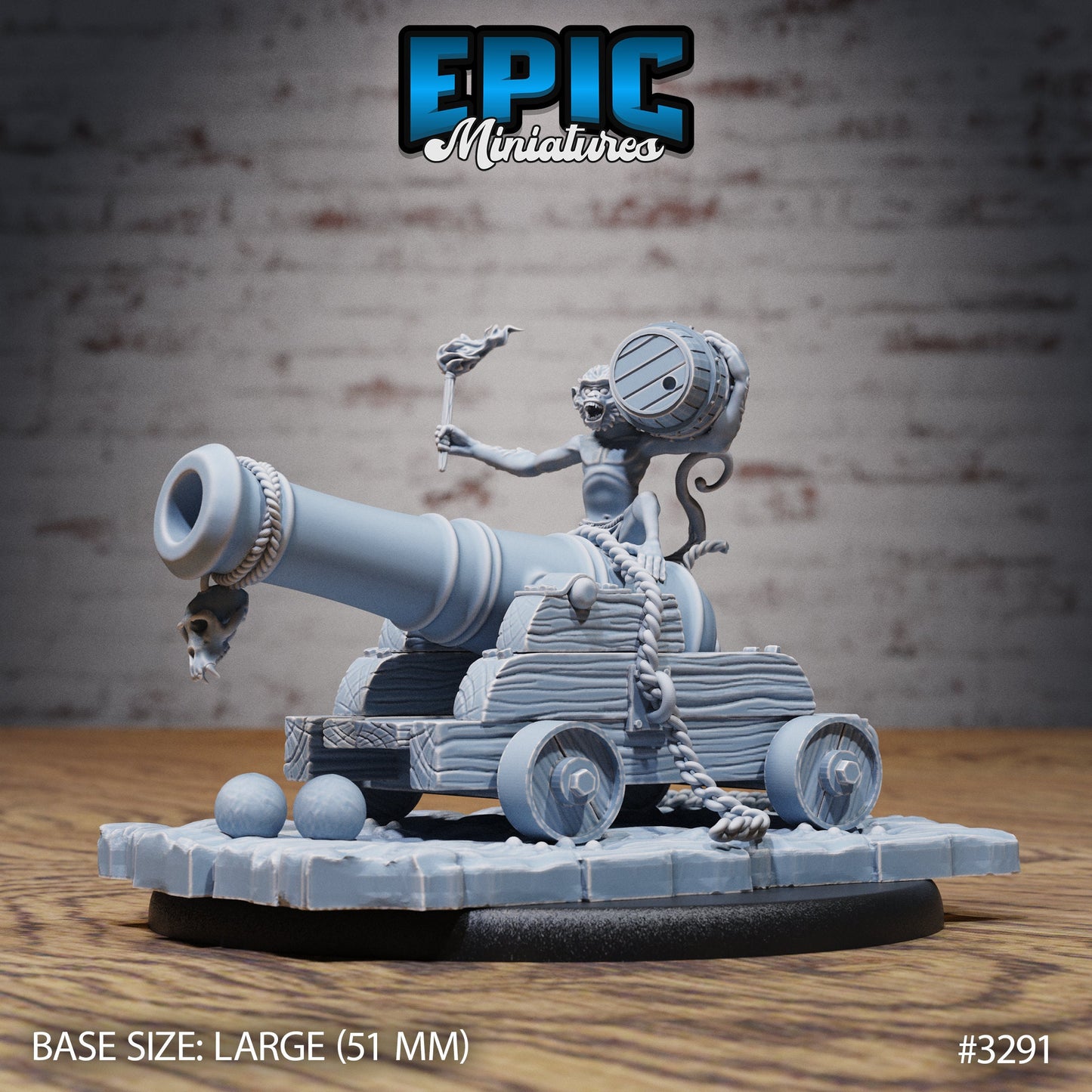 Monkey Cannon Crew (3 Variants Available) - Epic Miniatures