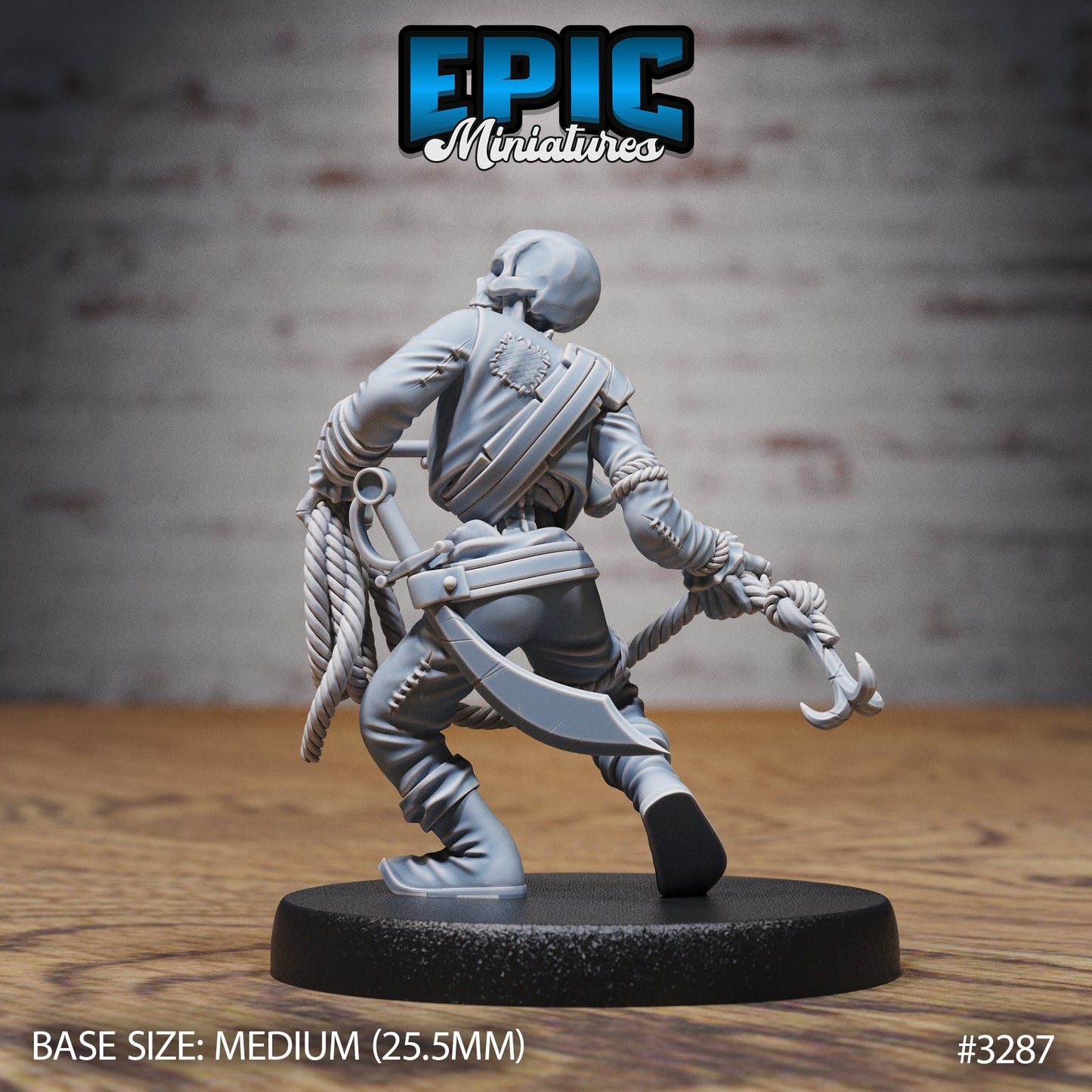 Undead Pirate Crew, Set 2 (4 Variants Available) - Epic Miniatures