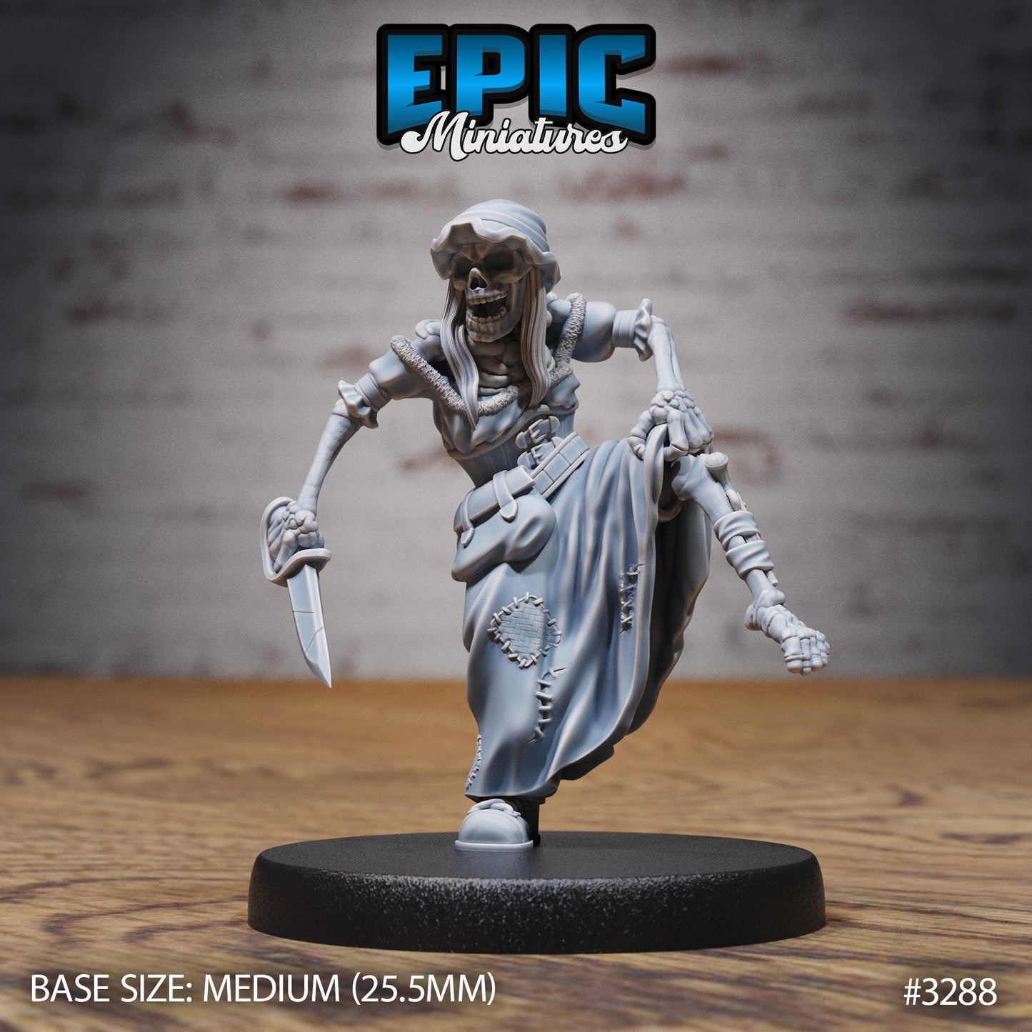 Undead Pirate Crew, Set 2 (4 Variants Available) - Epic Miniatures