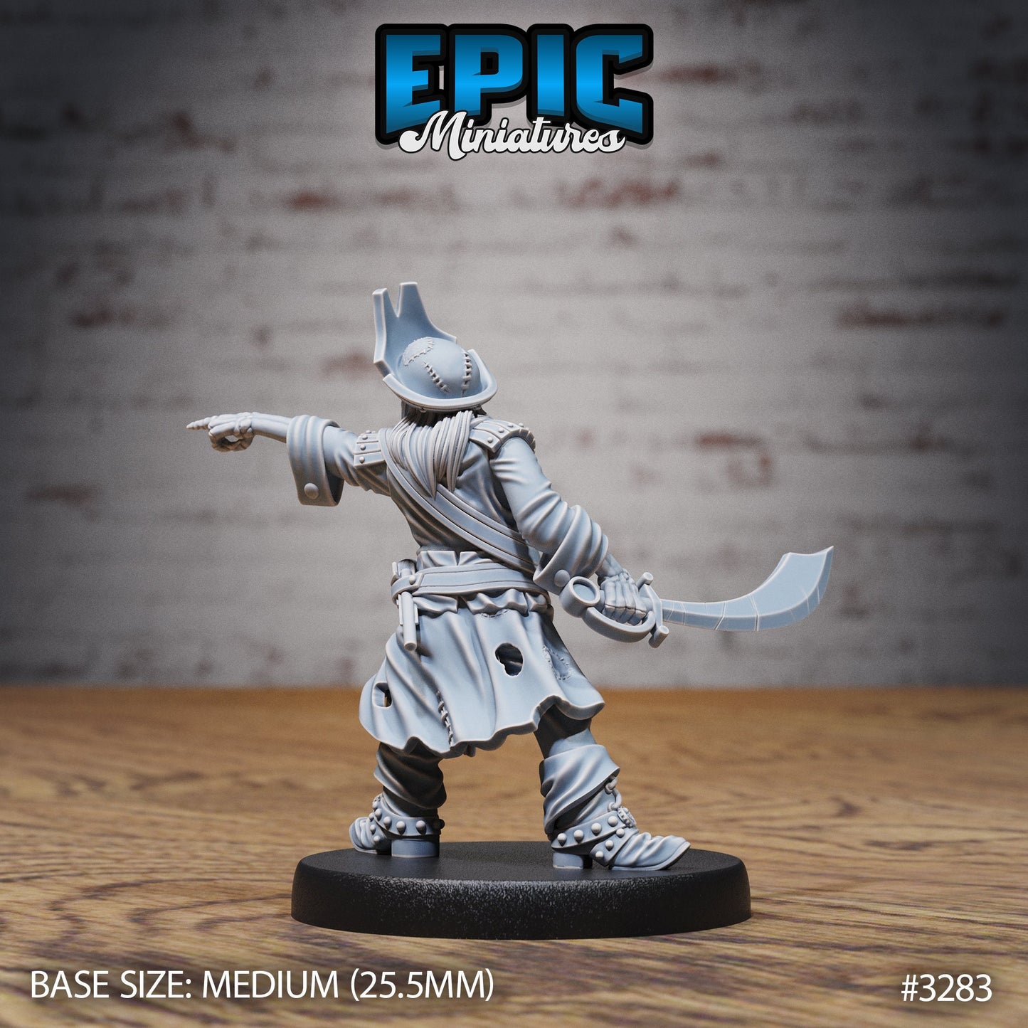 Undead Pirate Crew, Set 1 (4 Variants Available) - Epic Miniatures
