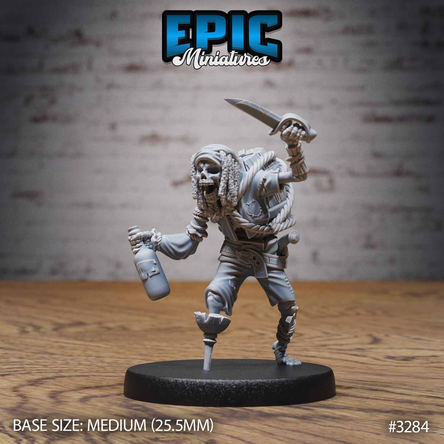 Undead Pirate Crew, Set 1 (4 Variants Available) - Epic Miniatures