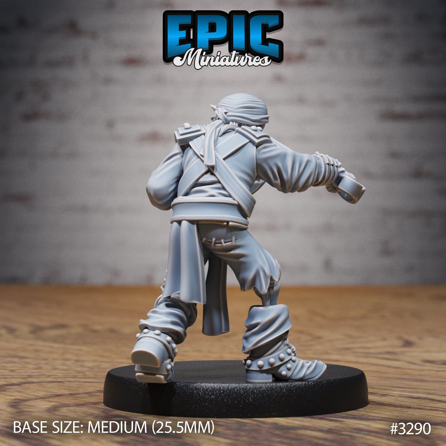 Undead Pirate Crew, Set 2 (4 Variants Available) - Epic Miniatures
