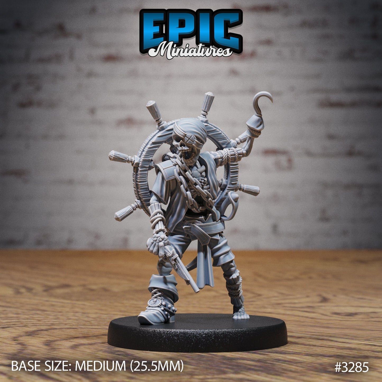 Undead Pirate Crew, Set 1 (4 Variants Available) - Epic Miniatures