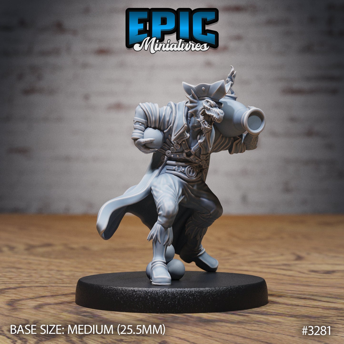 Dragonborn Pirate (3 Variants Available) - Epic Miniatures