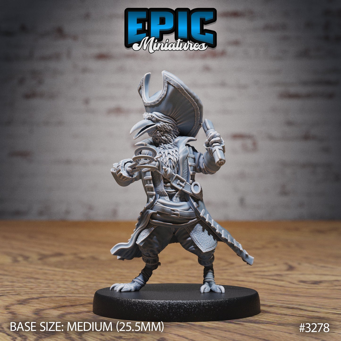 Crow Folk Pirate (3 Variants Available) - Epic Miniatures