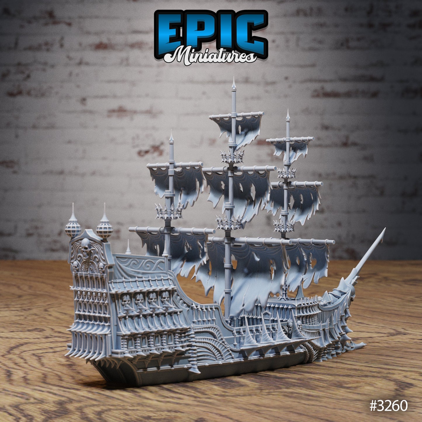 Ghost Ship, Flying Dutchman (2 Variants Available) - Epic Miniatures