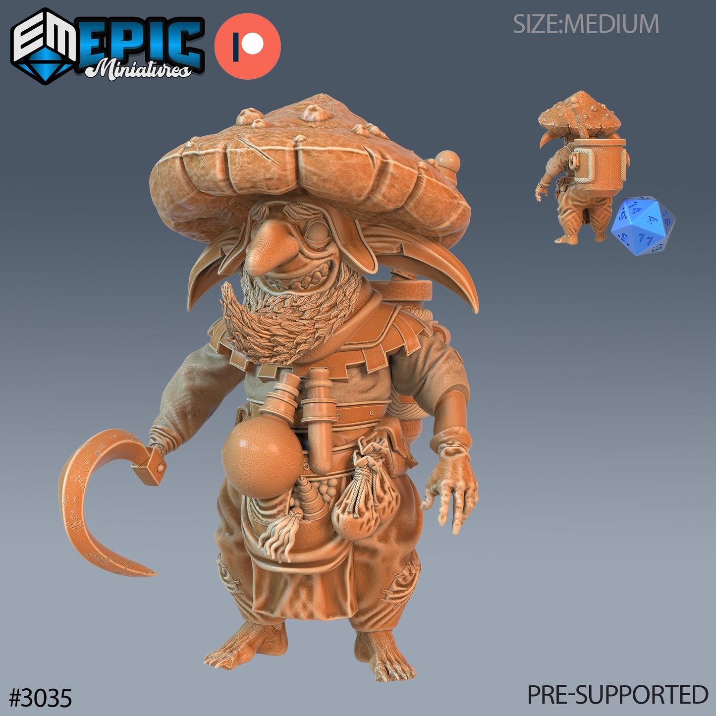 Mushroom Goblin (3 Variants Available) - Epic Miniatures