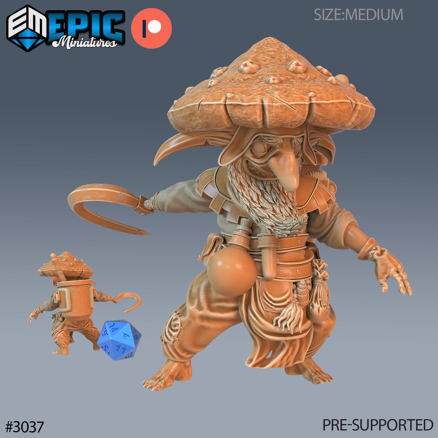 Mushroom Goblin (3 Variants Available) - Epic Miniatures