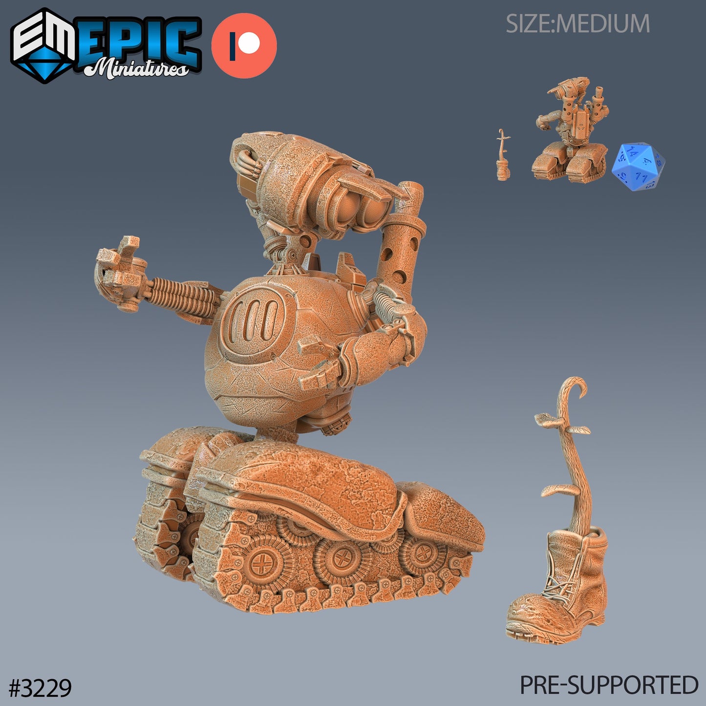 Trash Burner Automaton (3 Variants Available) - Epic Miniatures