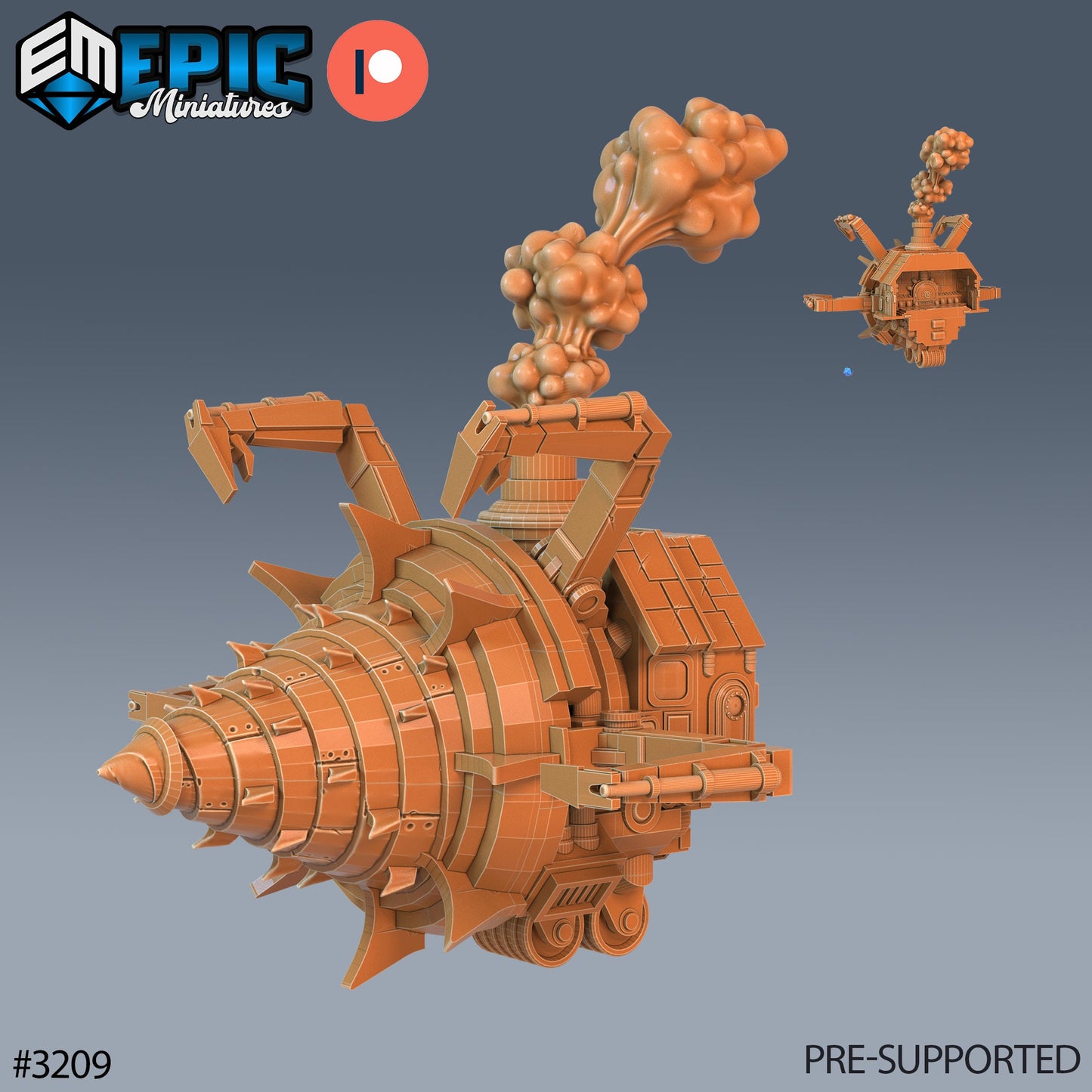 Maxi Drill Steam Engine (Modular Kit) - Epic Miniatures