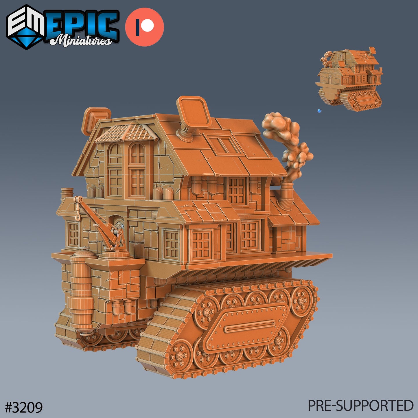 Maxi Drill Steam Engine (Modular Kit) - Epic Miniatures