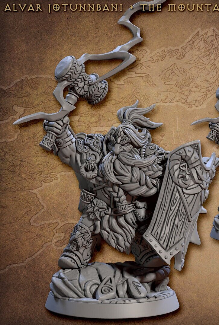 Alvar Jotunnbani, the Mountain King (2 Variants Available) - Artisan Guild