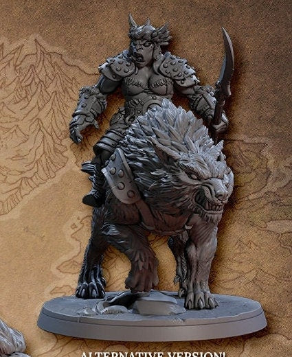 Orr'Ug Dire Wolf Rider D (3 Variants Available) - Artisan Guild