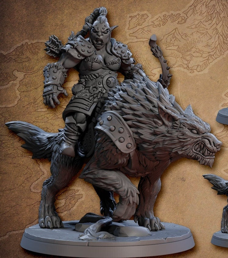 Orr'Ug Dire Wolf Rider D (3 Variants Available) - Artisan Guild