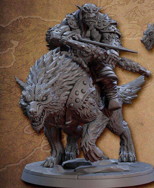Orr'Ug Dire Wolf Rider B (3 Variants Available) - Artisan Guild