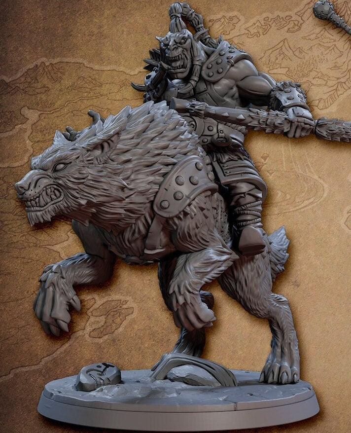 Orr'Ug Dire Wolf Rider A (3 Variants Available) - Artisan Guild