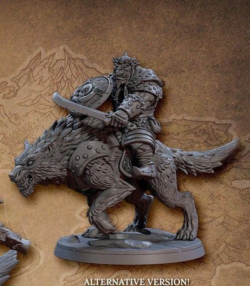 Orr'Ug Dire Wolf Rider B (3 Variants Available) - Artisan Guild