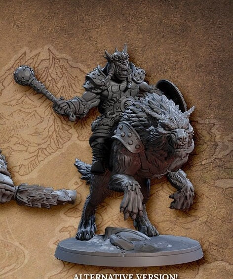 Orr'Ug Dire Wolf Rider A (3 Variants Available) - Artisan Guild