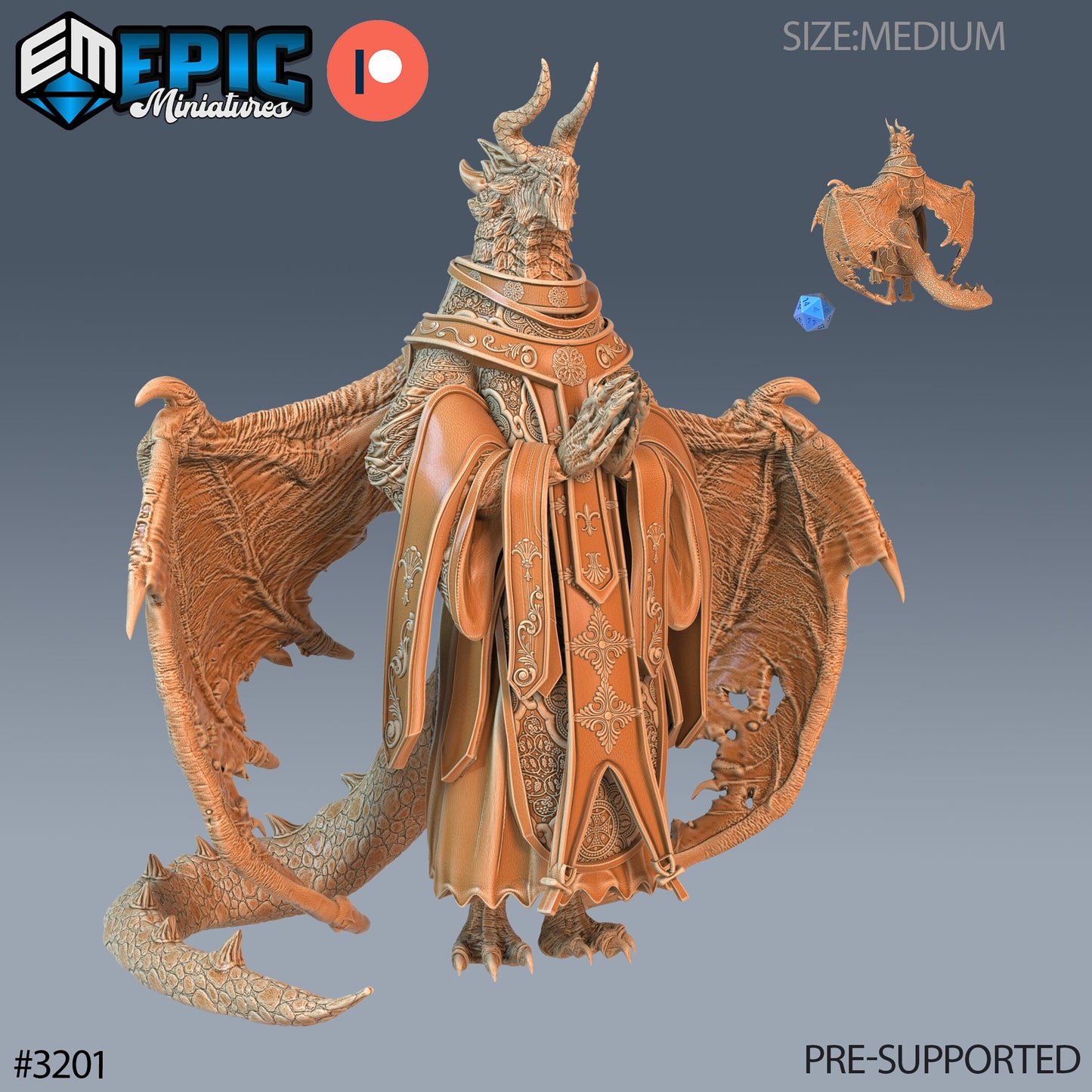 Hunters Guild Bahamut Cleric (3 Variants Available) - Epic Miniatures