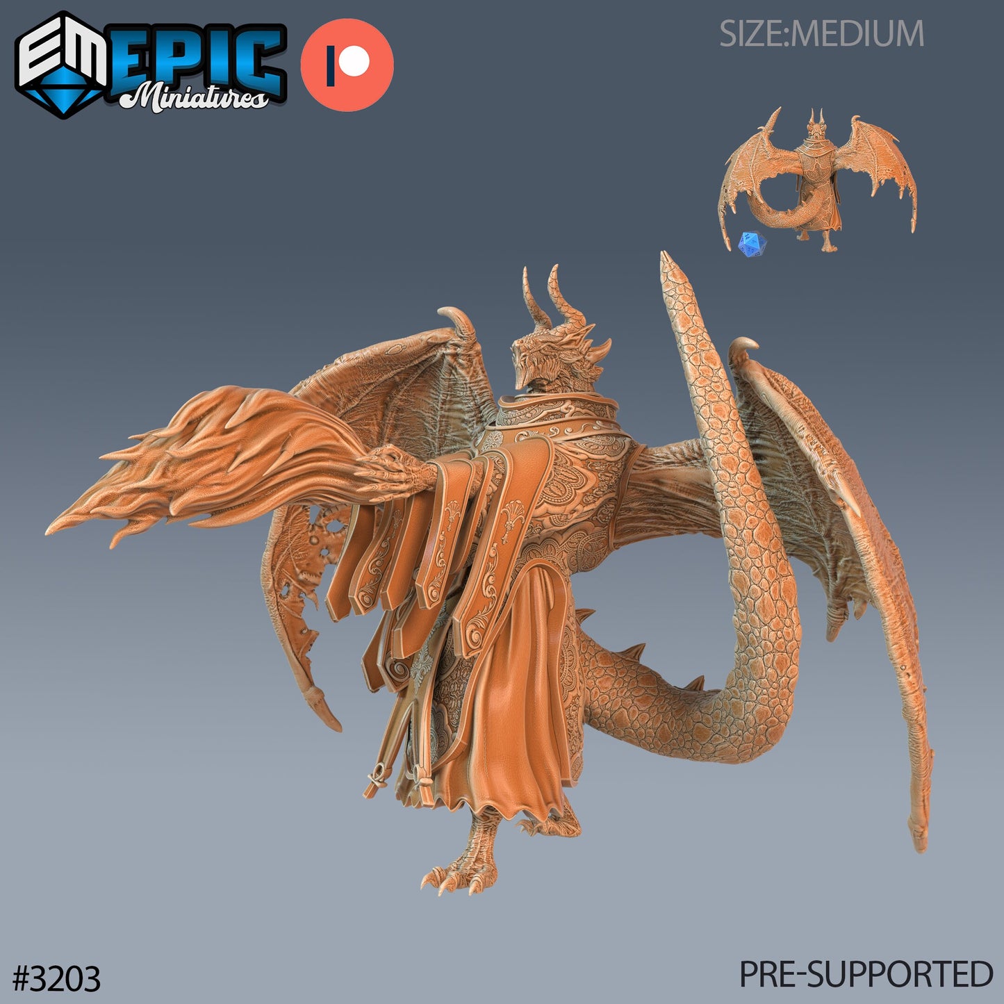 Hunters Guild Bahamut Cleric (3 Variants Available) - Epic Miniatures