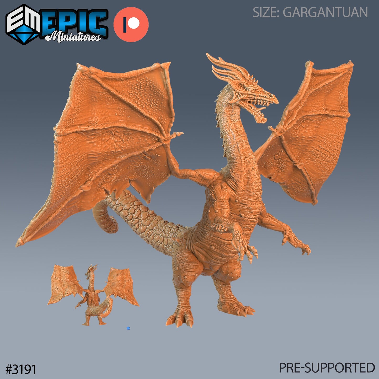 Shadow Dragon (3 Variants Available) - Epic Miniatures
