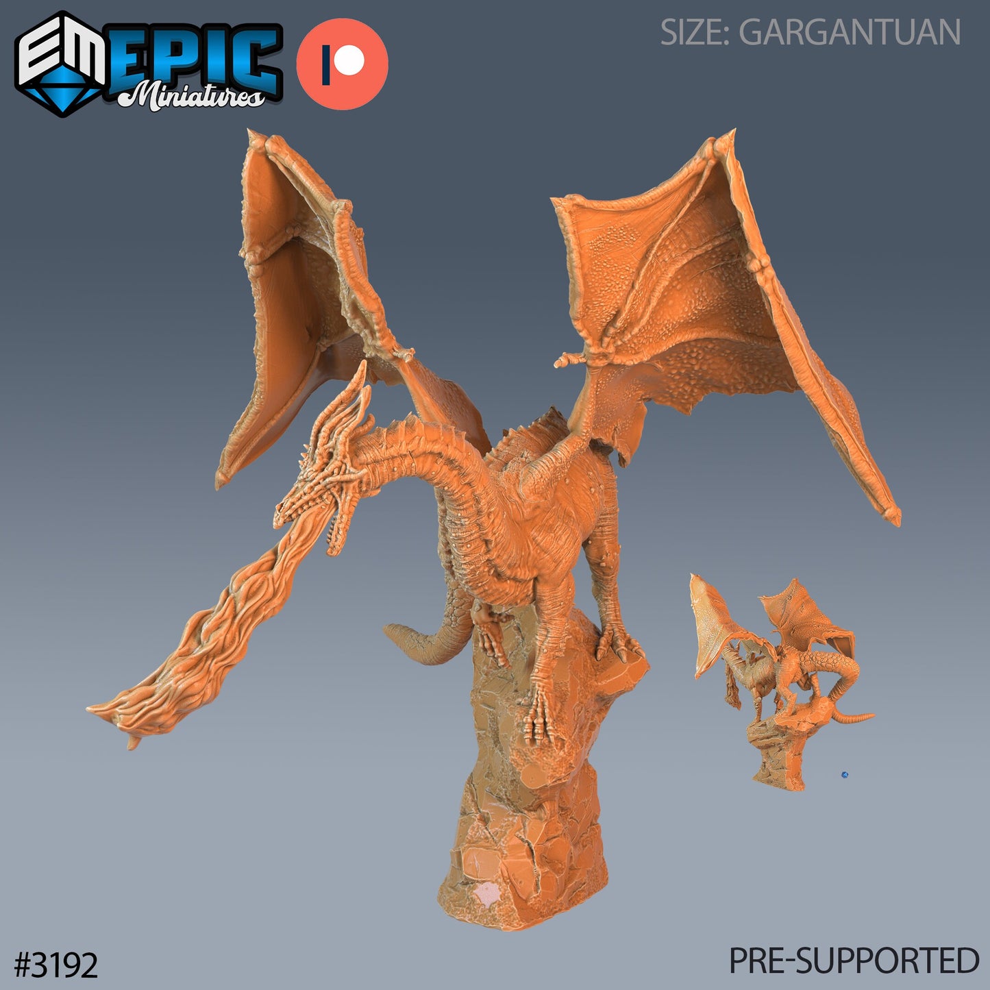 Shadow Dragon (3 Variants Available) - Epic Miniatures