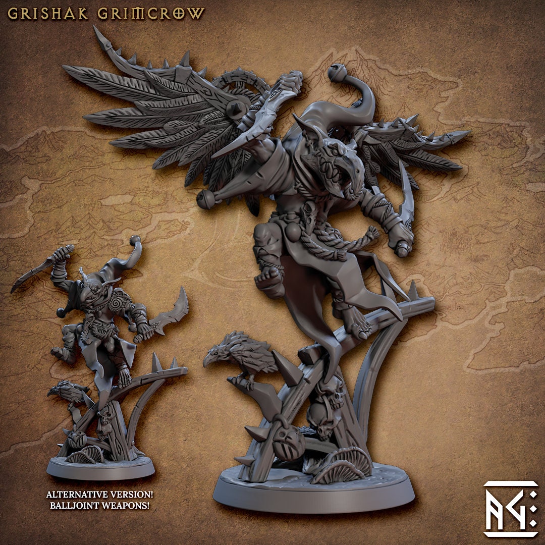 Grishak Grimcrow (2 Variants Available) - Artisan Guild