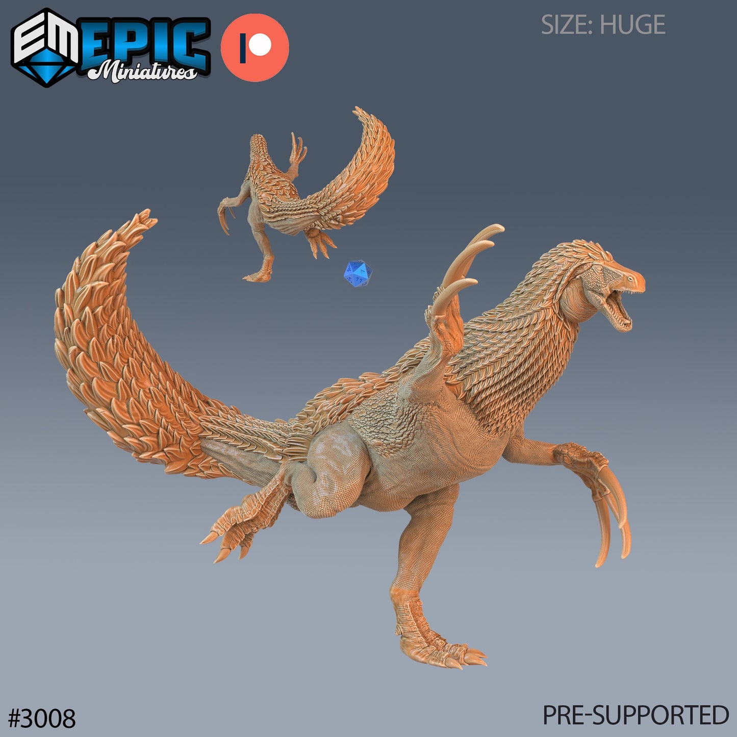 Therizinosaurus (5 Variants Available) - Epic Miniatures