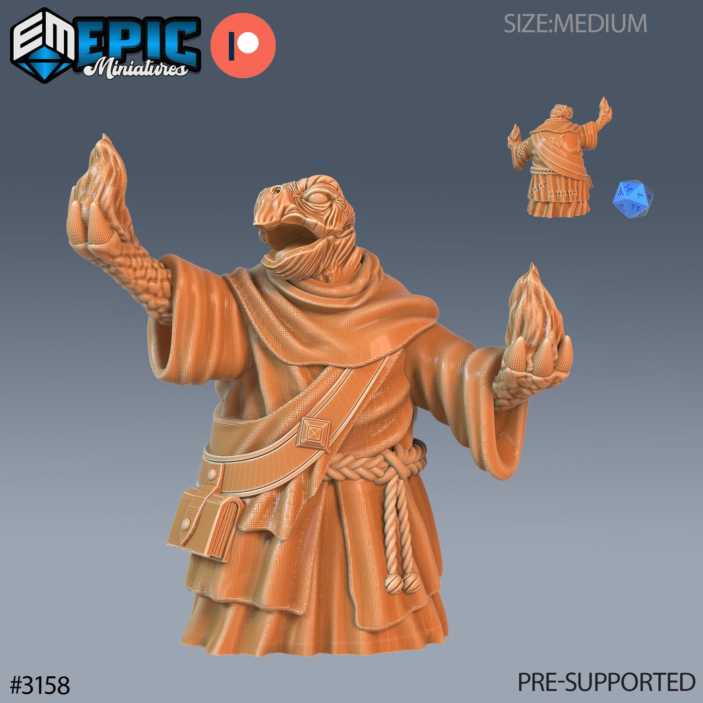 Turtle Folk Tribe 2 (4 Variants Available) - Epic Miniatures