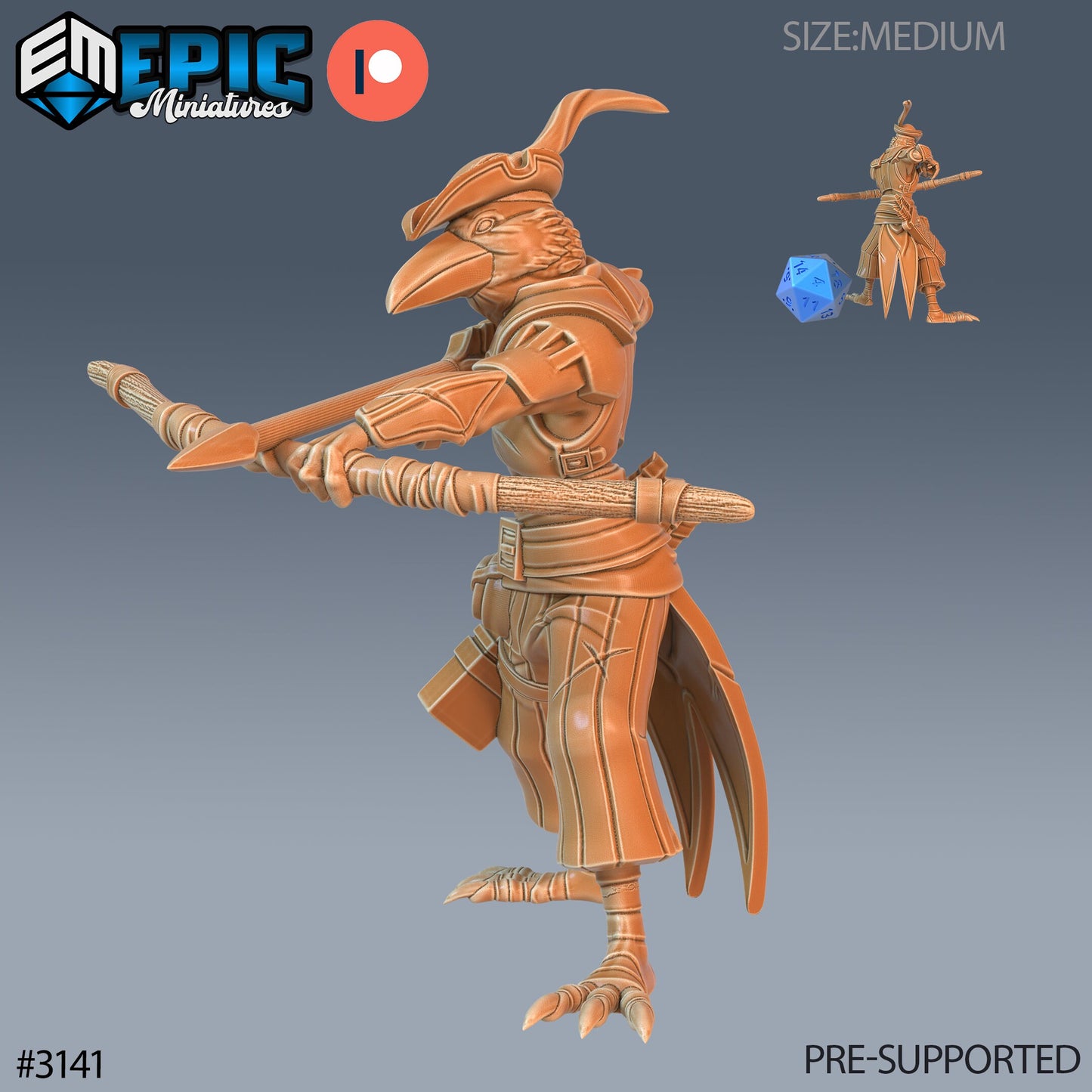 Crow Hood Ranger (3 Variants Available) - Epic Miniatures