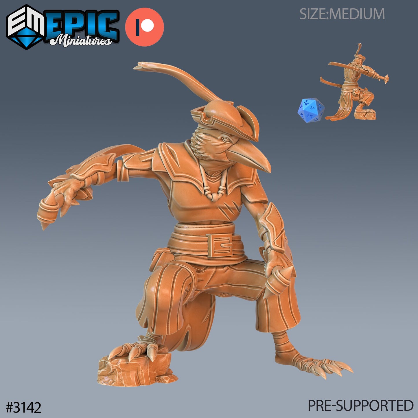 Crow Hood Ranger (3 Variants Available) - Epic Miniatures