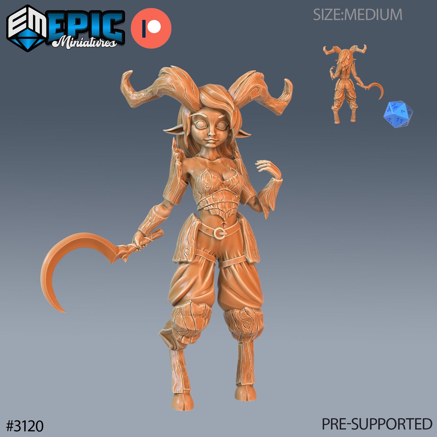 Satyr Girl (3 Variants Available) - Epic Miniatures