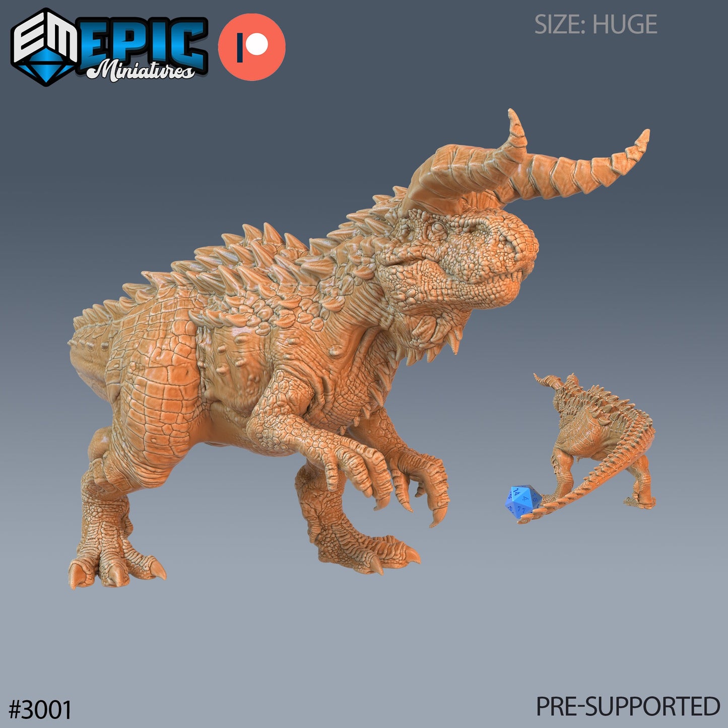 Carnotaurus (5 Variants Available) - Epic Miniatures