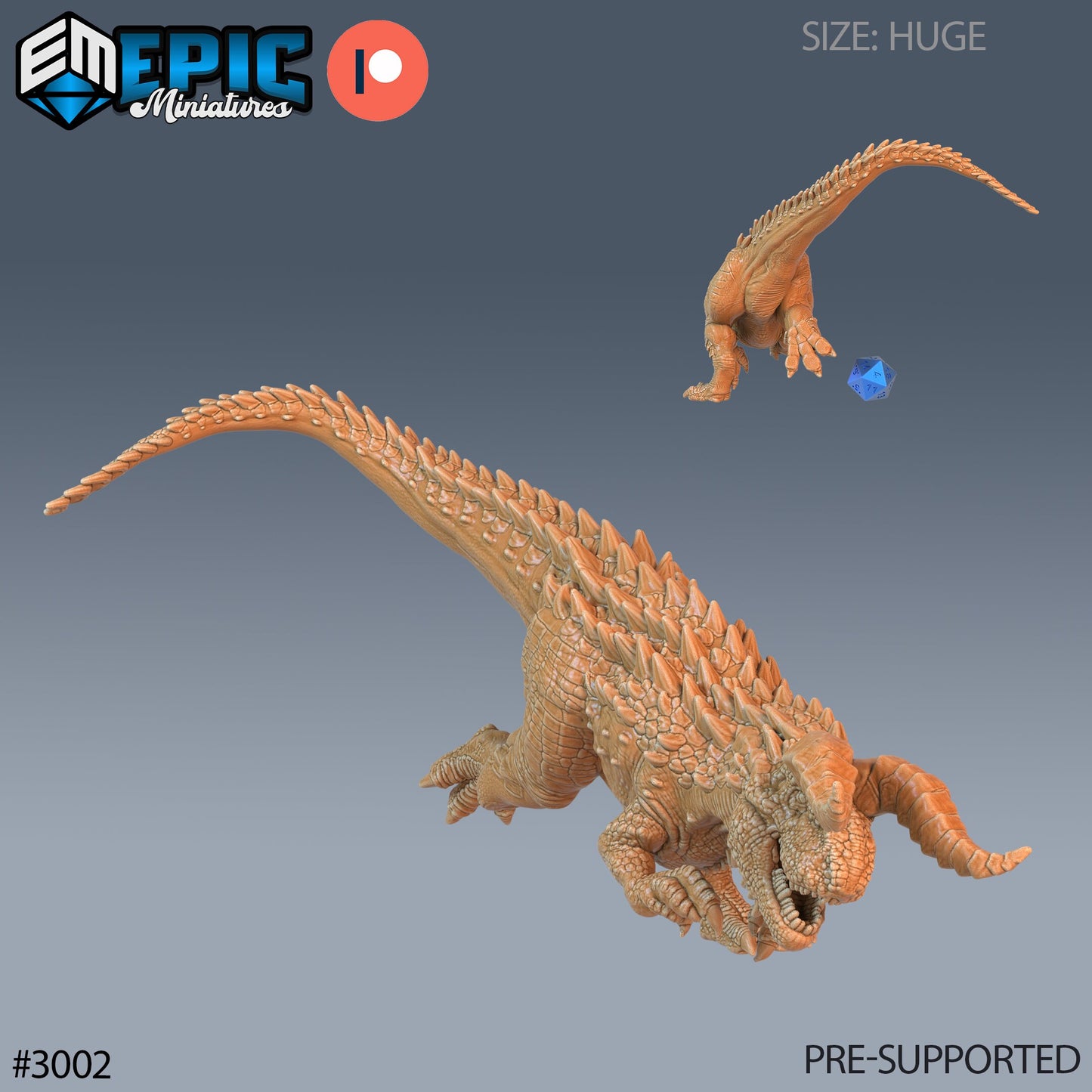 Carnotaurus (5 Variants Available) - Epic Miniatures