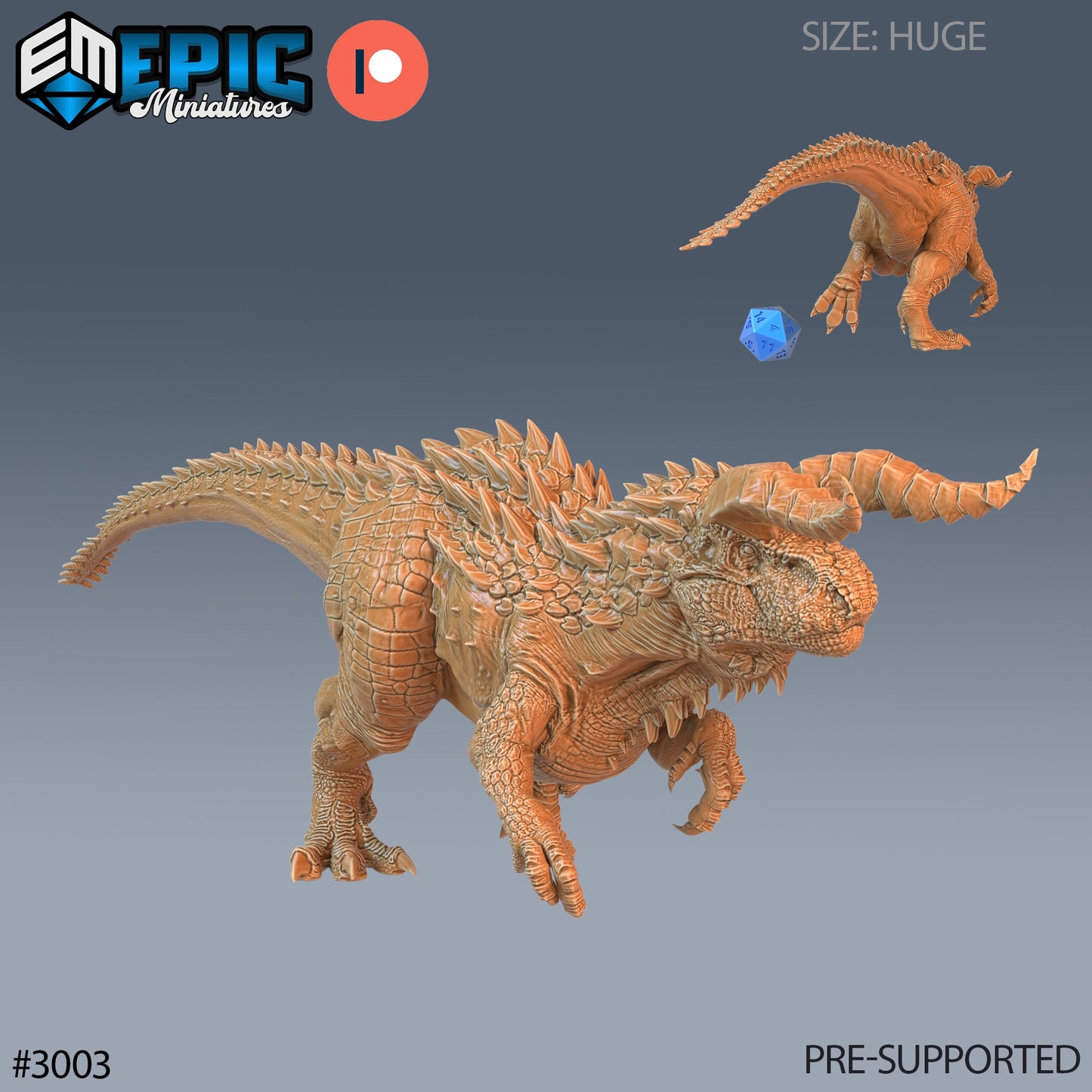 Carnotaurus (5 Variants Available) - Epic Miniatures