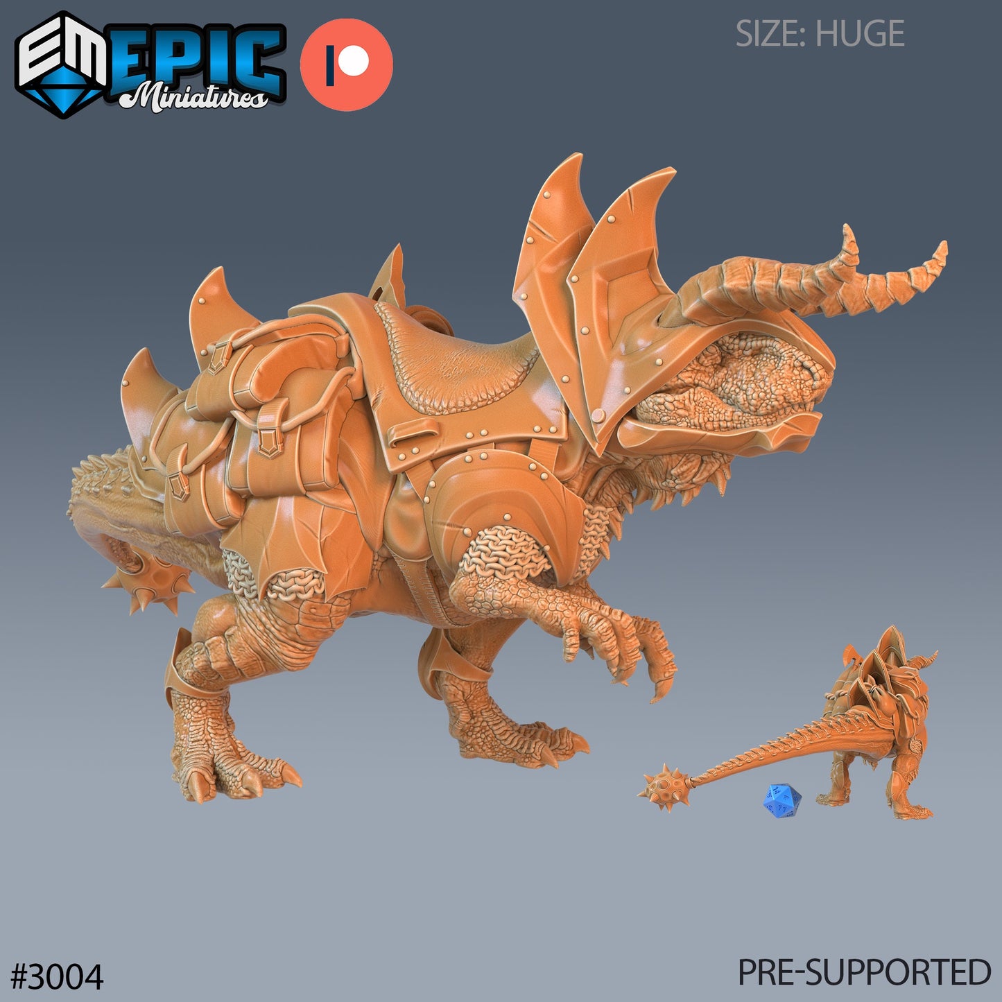 Carnotaurus (5 Variants Available) - Epic Miniatures