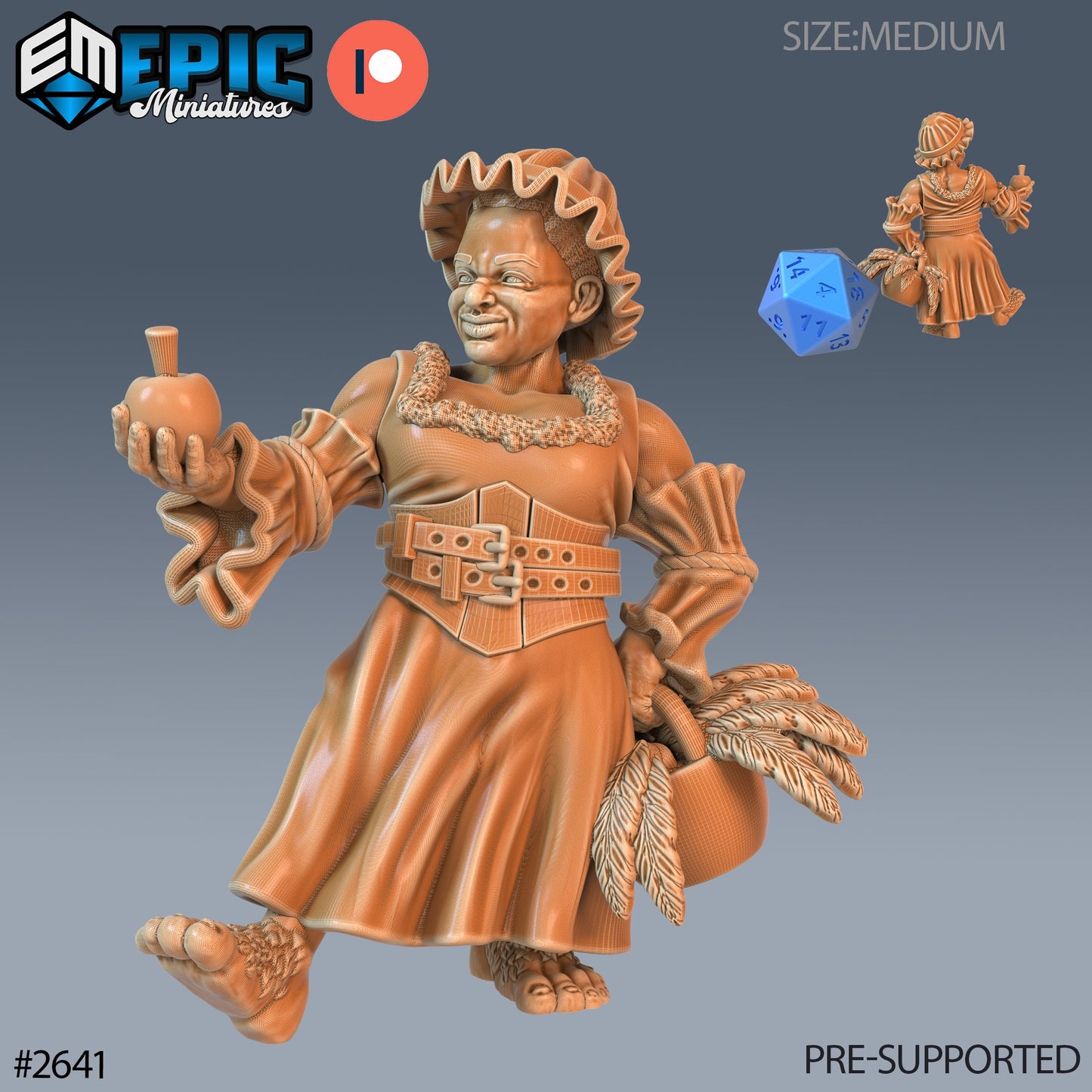 Halfling Villagers (8 Variants Available) - Epic Miniatures