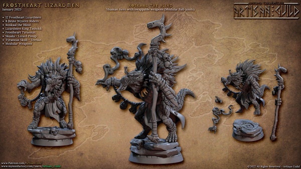 Roskaal the Blind (2 Variants Available) - Artisan Guild