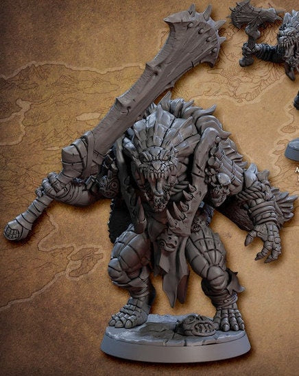 Frostheart Lizardman D (2 Variants Available) - Artisan Guild
