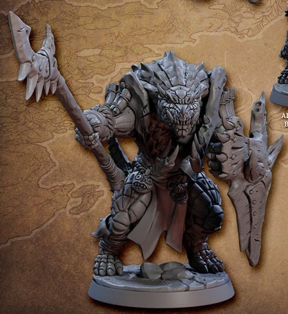 Frostheart Lizardman E (2 Variants Available) - Artisan Guild