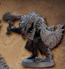 Frostheart Lizardman D (2 Variants Available) - Artisan Guild