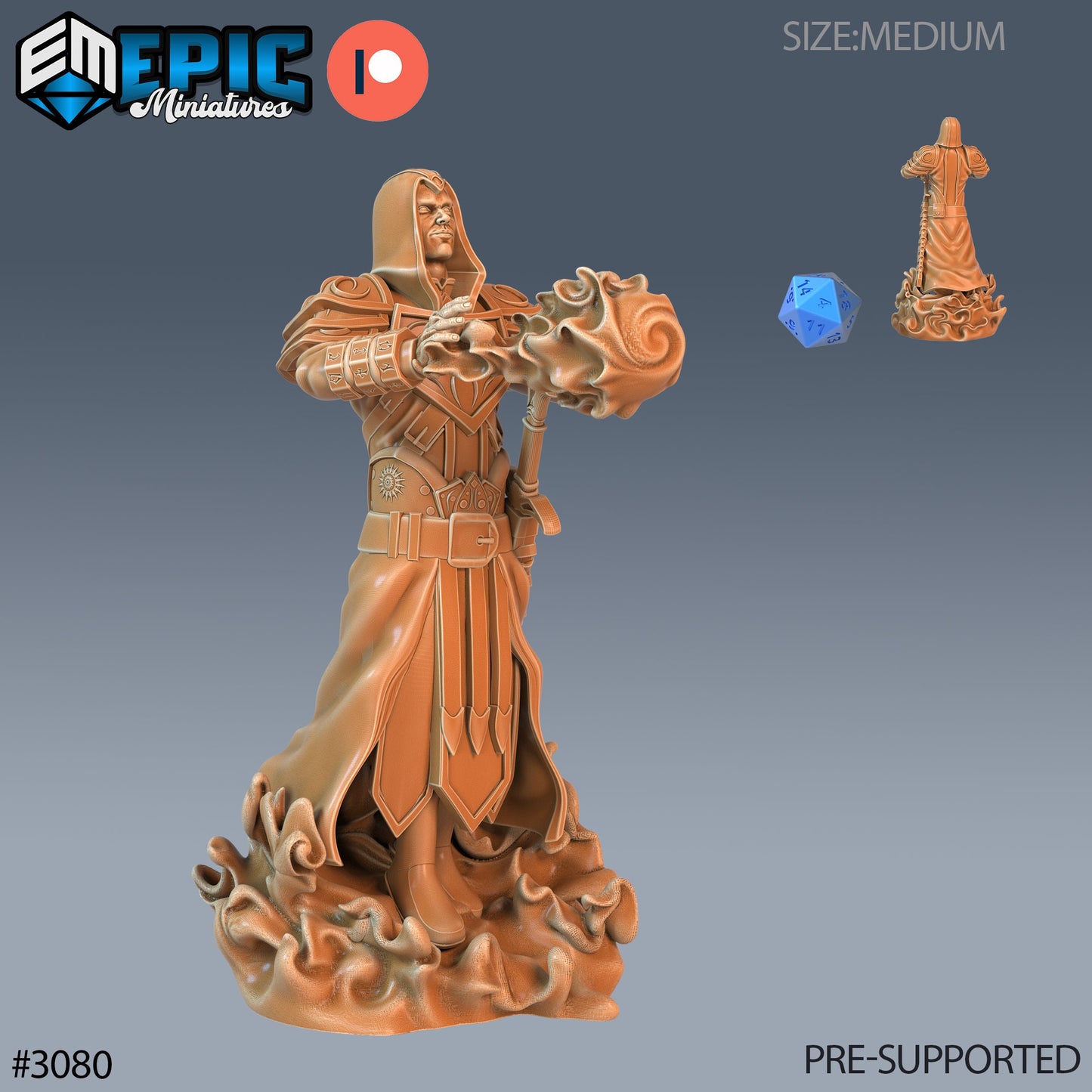 Warlock Player Character (3 Variants Available) - Epic Miniatures
