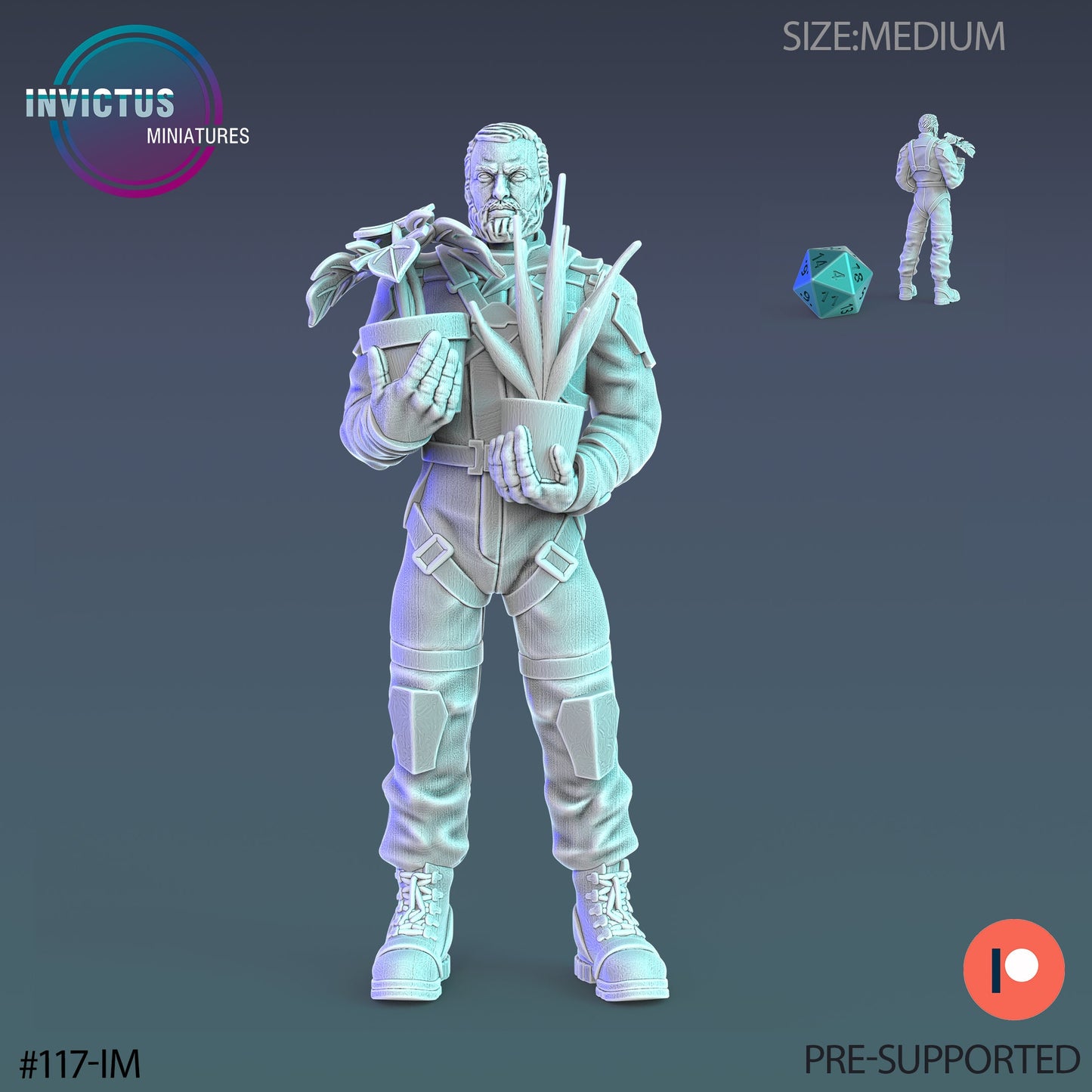 Human Worker Set 2 (4 Variants Available) - Invictus Miniatures